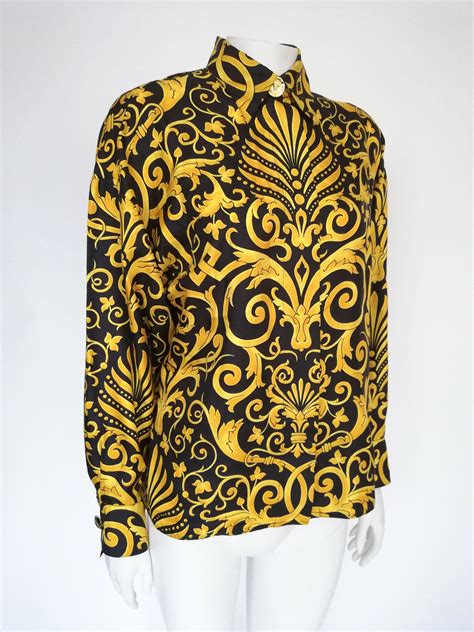 versace blouse vintage|versace tops ladies.